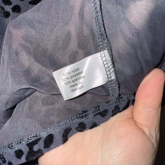 Lane Bryant Womens Sheer Animal Print Blouse Size 22/24 - Picture 7 of 7